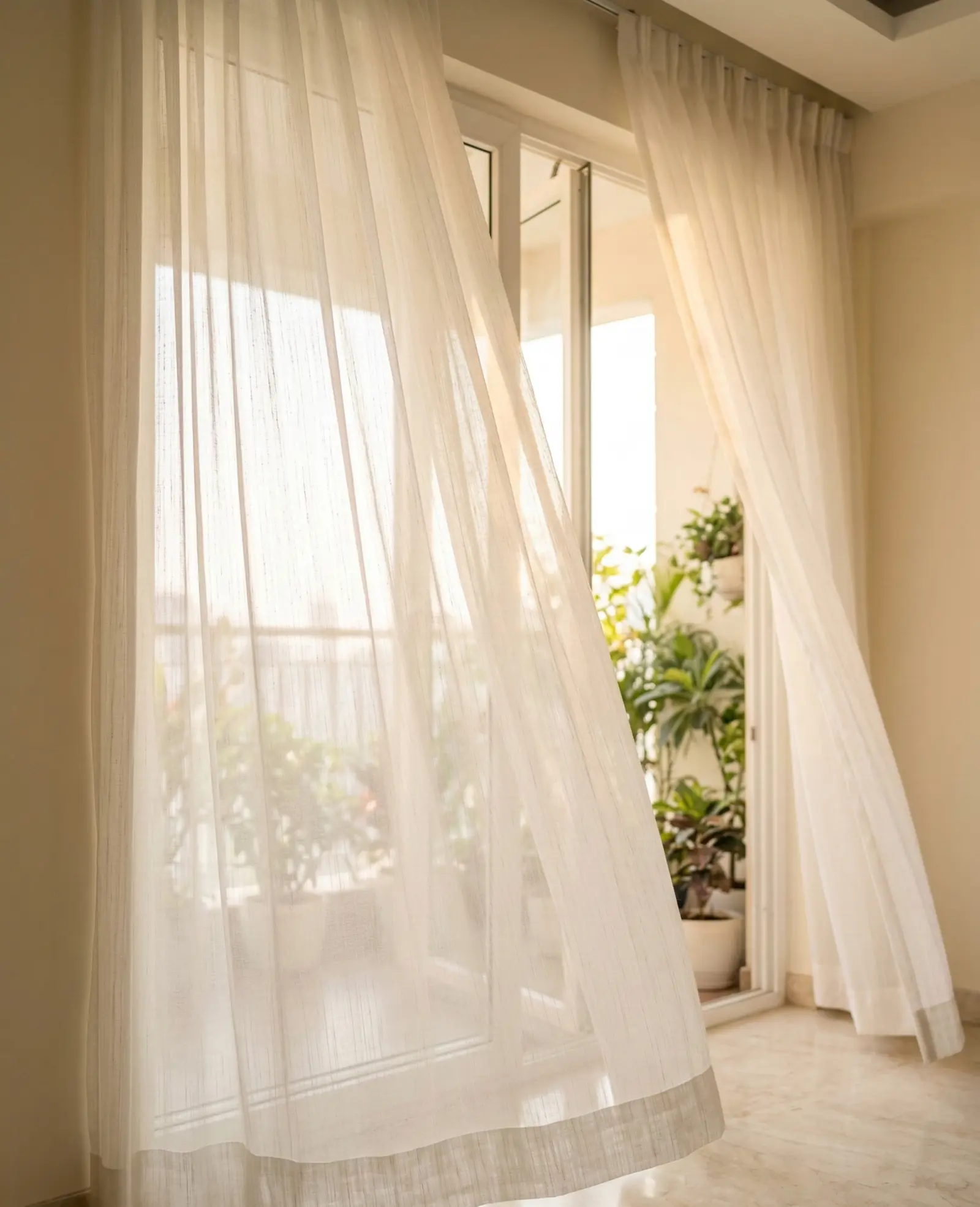 Sheer Drapes · Sunlit Living