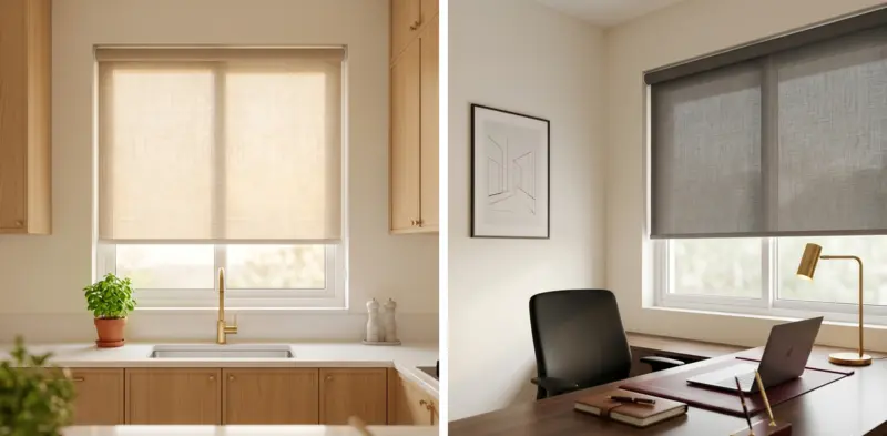 Roller Blinds · Living Room